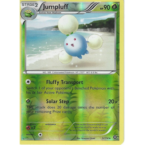 POKEMON XY STEAM SIEGE CARD - JUMPLUFF 5/114 REVERSE HOLO