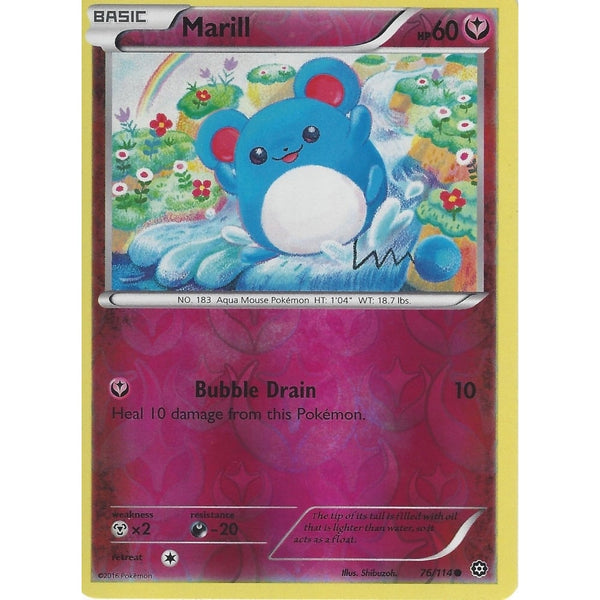 POKEMON XY STEAM SIEGE CARD - MARILL 76/114 REVERSE HOLO