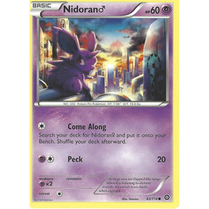 POKEMON XY STEAM SIEGE CARD - NIDORAN 43/114