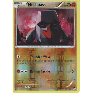 POKEMON XY STEAM SIEGE CARD - NOSEPASS  54/114 REVERSE HOLO