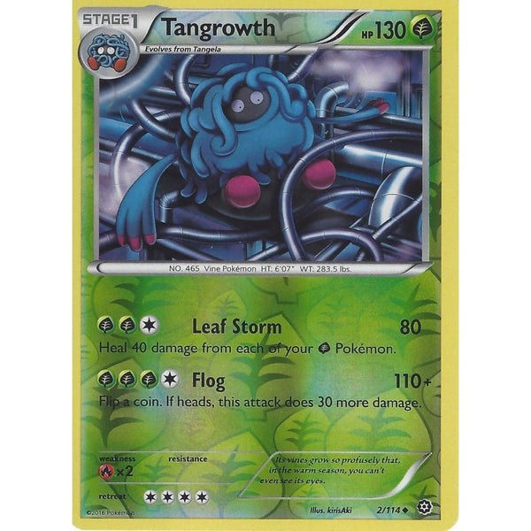 POKEMON XY STEAM SIEGE CARD - TANGROWTH  2/114 REVERSE HOLO