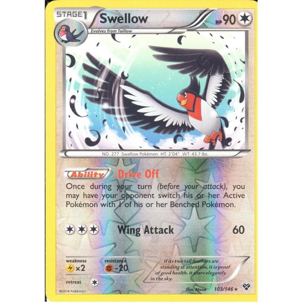 POKEMON XY - SWELLOW 103/146 REV HOLO