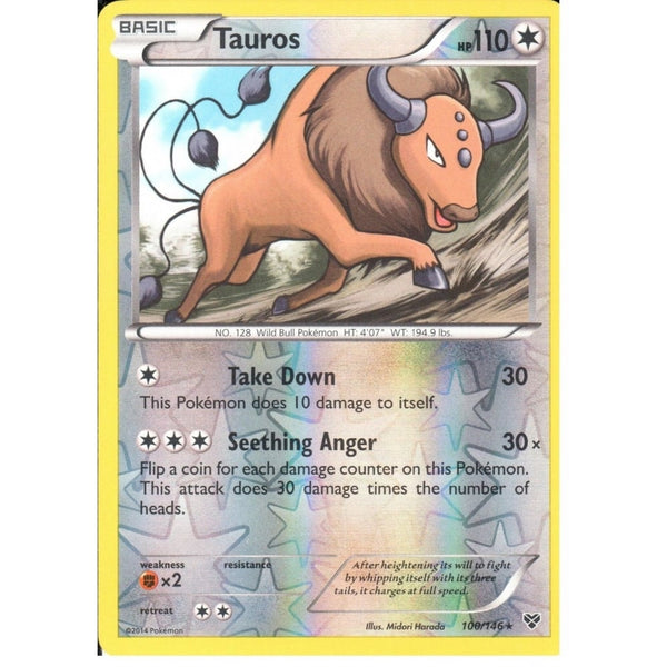 POKEMON XY - TAUROS 100/146 REV HOLO