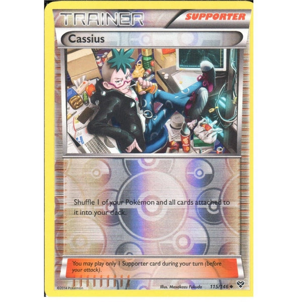 POKEMON XY - TRAINER - CASSIUS 115/146 REV HOLO