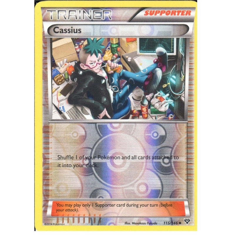 POKEMON XY - TRAINER - CASSIUS 115/146 REV HOLO