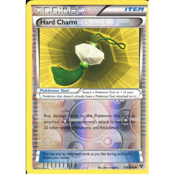 POKEMON XY - TRAINER - HARD CHARM 119/146 REV HOLO