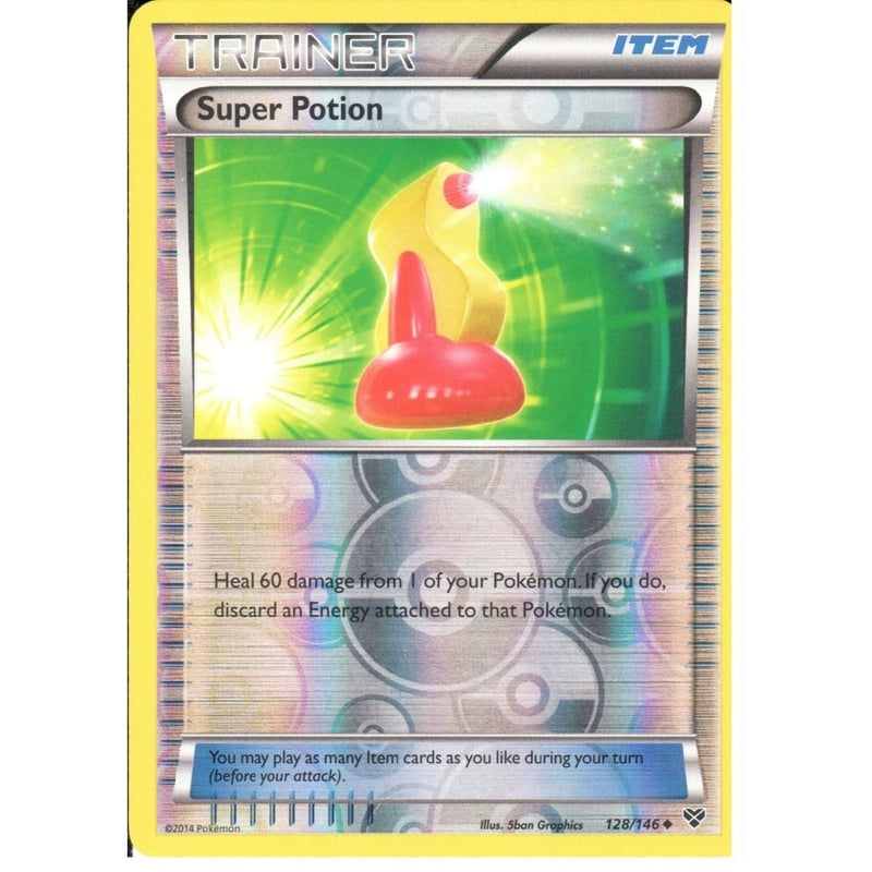 POKEMON XY - TRAINER - SUPER POTION 128/146 REV HOLO - Recaptured LTD POKEMON XY - TRAINER - SUPER POTION 128/146 REV HOLO - Recaptured LTD