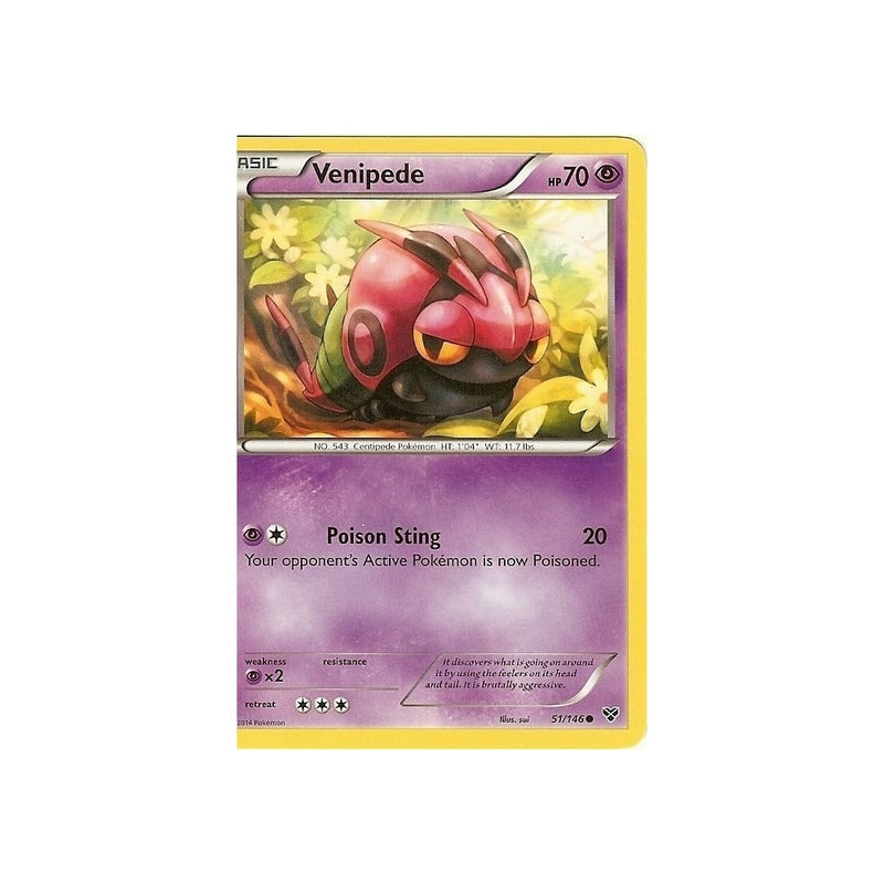 Pokemon XY - VENIPEDE 51/146 - Recaptured LTD Pokemon XY - VENIPEDE 51/146 - Recaptured LTD
