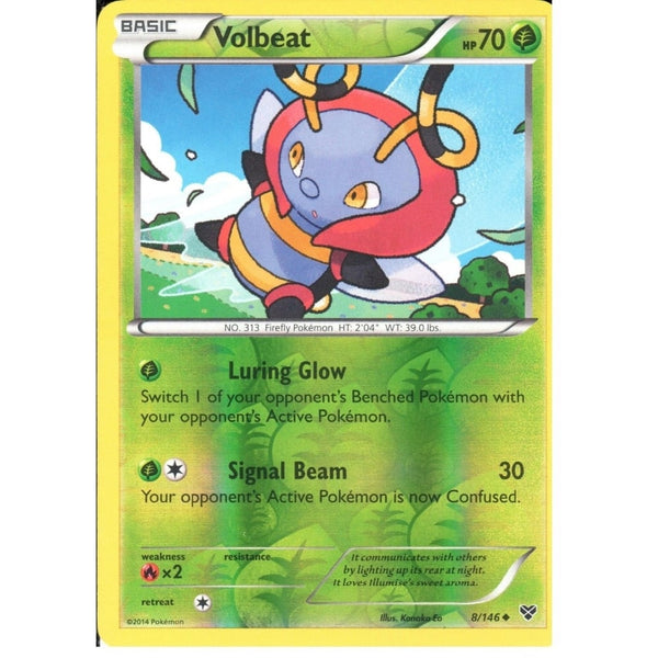 POKEMON XY - VOLBEAT 8/146 REV HOLO
