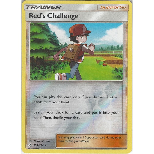 Pokemon Trading Card Game Red's Challenge - 184/214 - Rare Reverse Holo Card - SM10 Unbroken Bonds