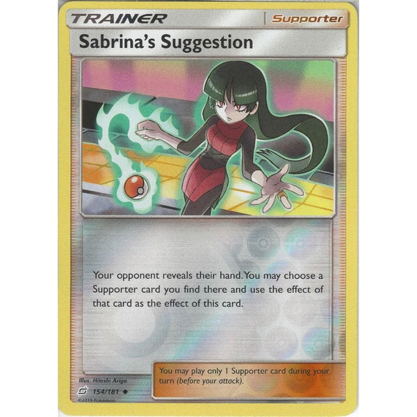 Sabrina's Suggestion - 154/181 - Uncommon Reverse Holo Card - SM09 Team Up