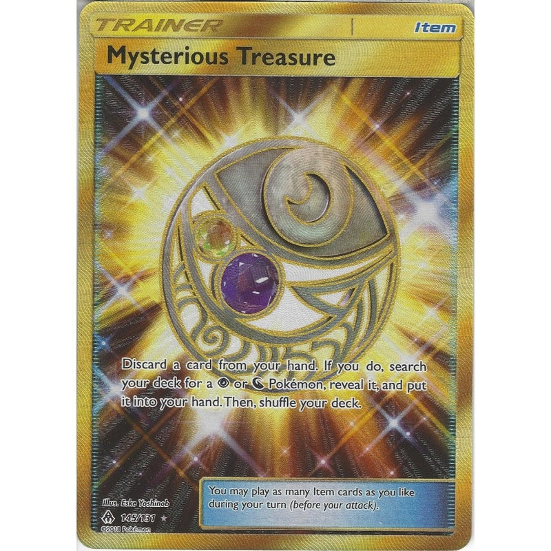 Scratched Card Back* Pokemon SM-6: Mysterious Treasure - 145/131 Gold - Recaptured LTD Scratched Card Back* Pokemon SM-6: Mysterious Treasure - 145/131 Gold - Recaptured LTD