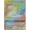 Pokemon Trading Card Game SM09 Team Up - Eevee &amp; Snorlax GX TAG TEAM - 191/181 - Rare Rainbow Card