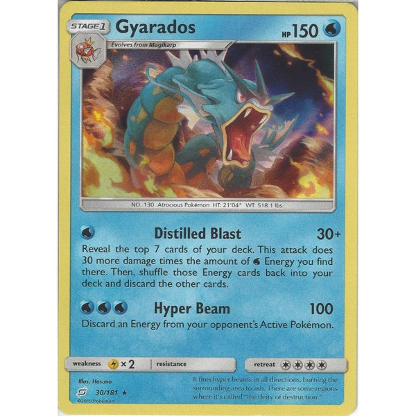 Pokemon Trading Card Game SM09 Team Up - Gyarados - 30/181 - Rare Holo Card