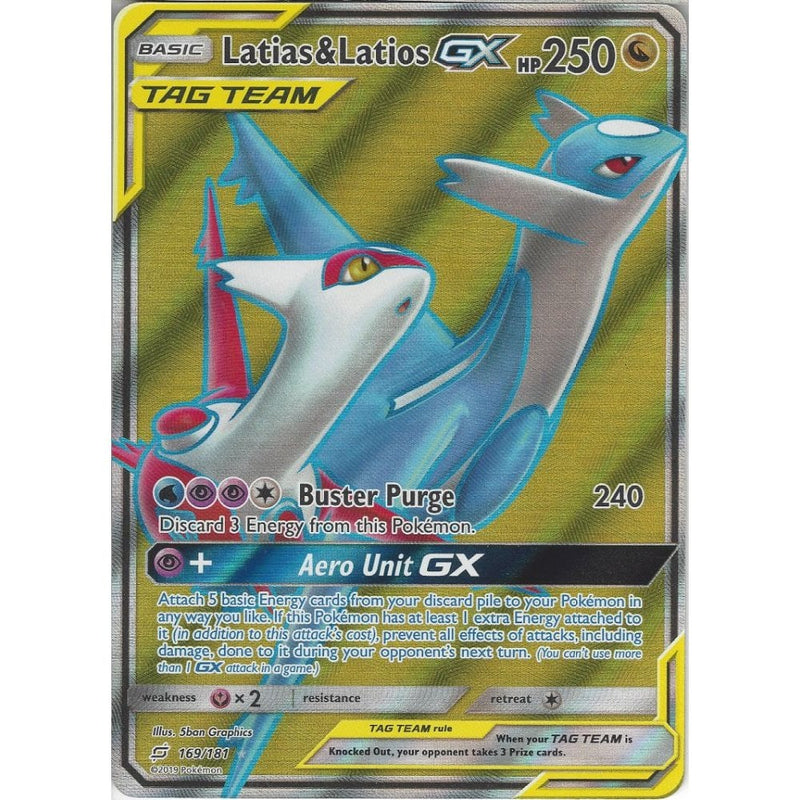SM09 Team Up - Latias & Latios GX TAG TEAM - 169/181 - Rare Ultra Card