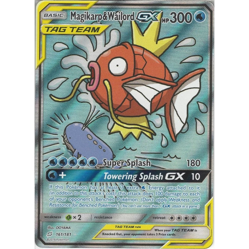 team up rare cards SM09 Team Up - Magikarp & Wailord GX TAG TEAM - 161/181 - Rare Ultra C