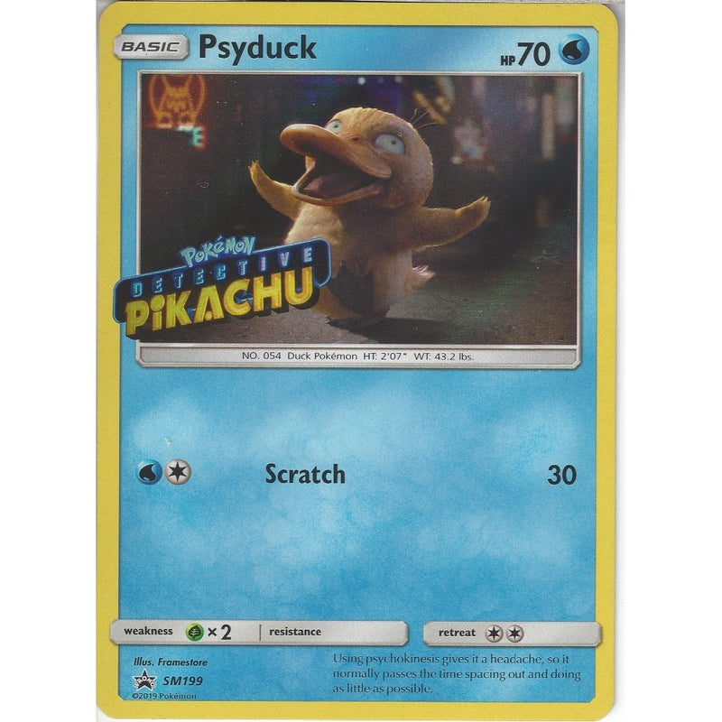 SM199 Psyduck | Black Star Promo Card | Holo Rare - Recaptured LTD SM199 Psyduck | Black Star Promo Card | Holo Rare - Recaptured LTD