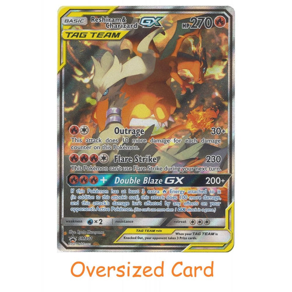 pokemon cards charizard tag team SM201 Reshiram & GX | Jumbo Oversized Black Star Pr Color:Stardust variation to centering Lathliss, Dragon Queen DRAGON Emmara Soul of the Accord