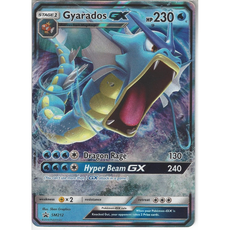 SM212 Gyarados GX | Black Star Promo Card | Holo Rare - Recaptured LTD SM212 Gyarados GX | Black Star Promo Card | Holo Rare - Recaptured LTD