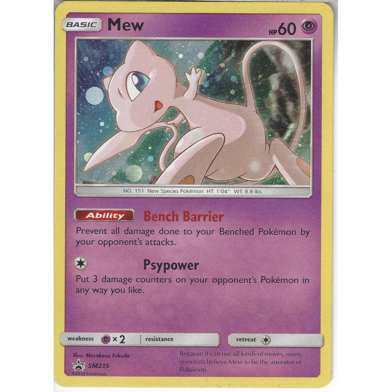 SM215 Mew | Black Star Promo Card | Holo Rare - Recaptured LTD SM215 Mew | Black Star Promo Card | Holo Rare - Recaptured LTD