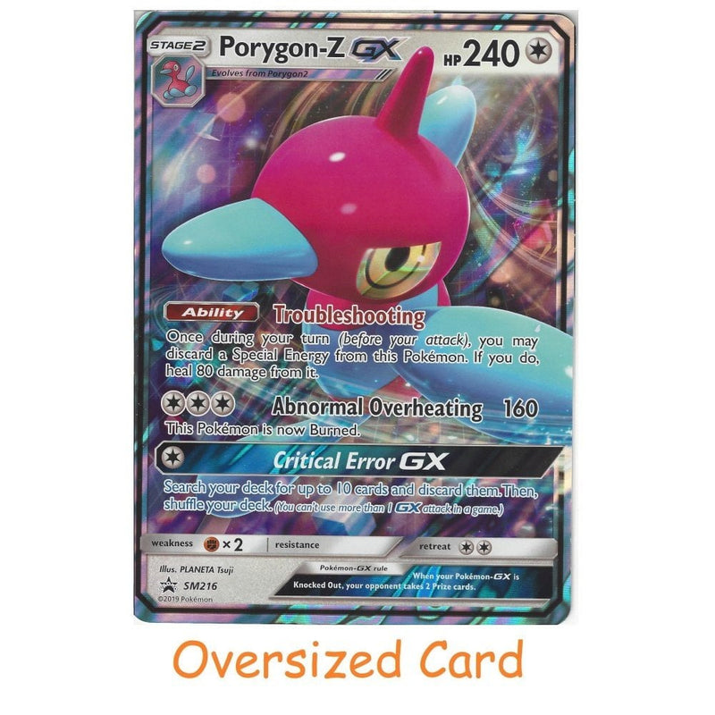Pokemon Trading Card Game SM216 Porygon-Z GX | Jumbo Oversized Black Star Promo Card | Holo Rare