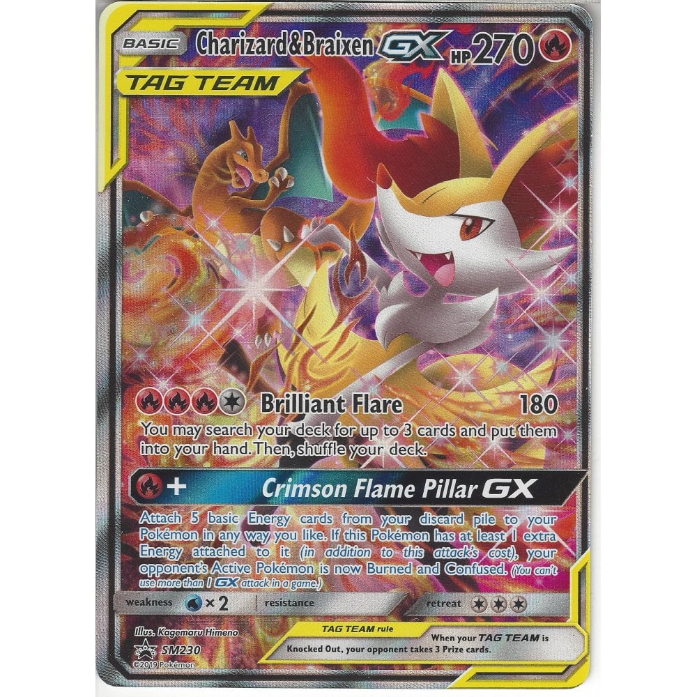 その他 Charizard & Braixen GX TAG TEAM 270 HP Pokemon Card Japanese Charizard & Braixen GX 008/064 RR TAG