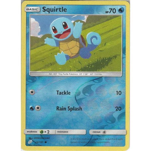 Squirtle - 23/181 - Common Reverse Holo Card - SM09 Team Up