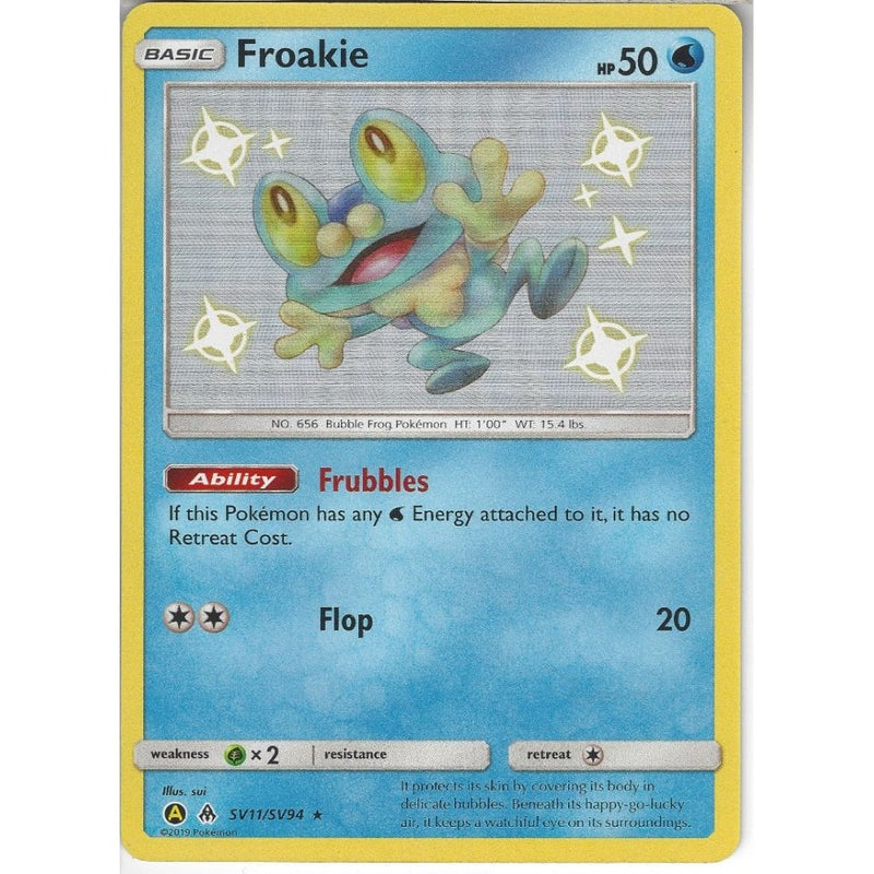 SV11/SV94 Froakie | Rare Holo Card | Hidden Fates Shiny Vault - Recaptured LTD SV11/SV94 Froakie | Rare Holo Card | Hidden Fates Shiny Vault - Recaptured LTD