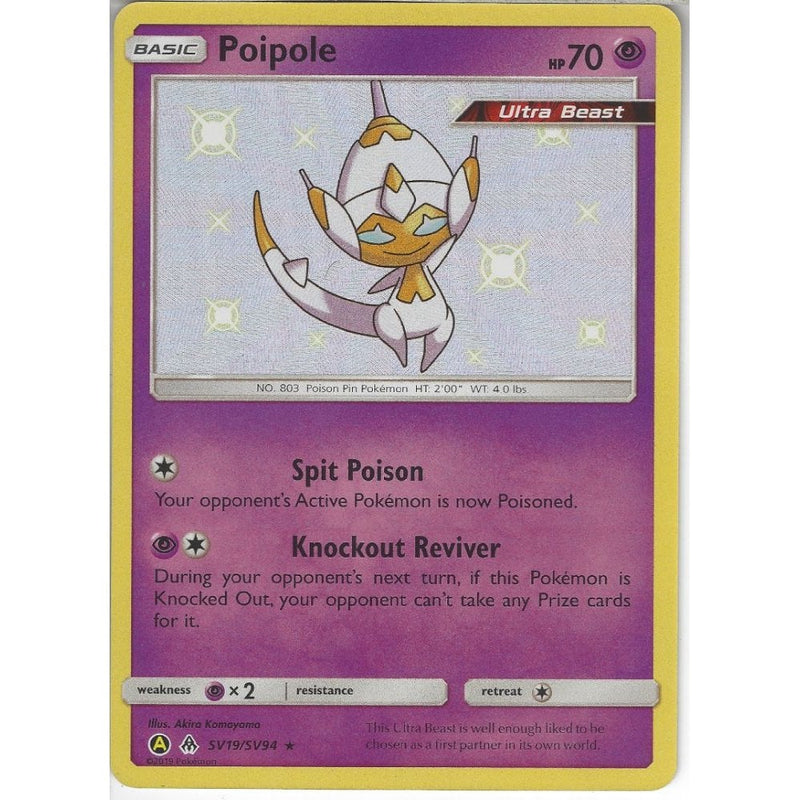 SV19/SV94 Poipole | Rare Holo Card | Hidden Fates Shiny Vault - Recaptured LTD SV19/SV94 Poipole | Rare Holo Card | Hidden Fates Shiny Vault - Recaptured LTD
