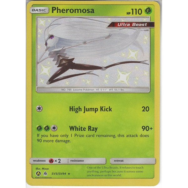 Pokemon Trading Card Game SV5/SV94 Pheromosa | Rare Holo Card | Hidden Fates Shiny Vault