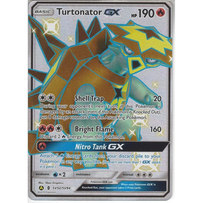 SV52/SV94 Turtonator GX | Rare Ultra Card | Hidden Fates Shiny Vault