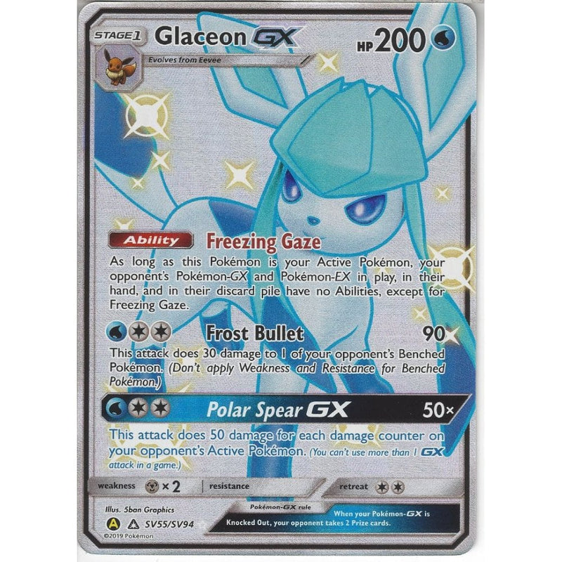 shiny glaceon pokemon card Pokemon Glaceon Majestic Dawn Card Holo Glitter 3D Art Shadow Box