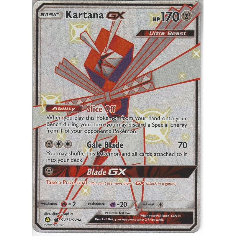 SV73/SV94 Kartana GX, Rare Ultra Card