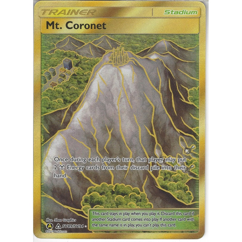 SV89/SV94 Mt. Coronet | Secret Rare Card | Hidden Fates Shiny Vault
