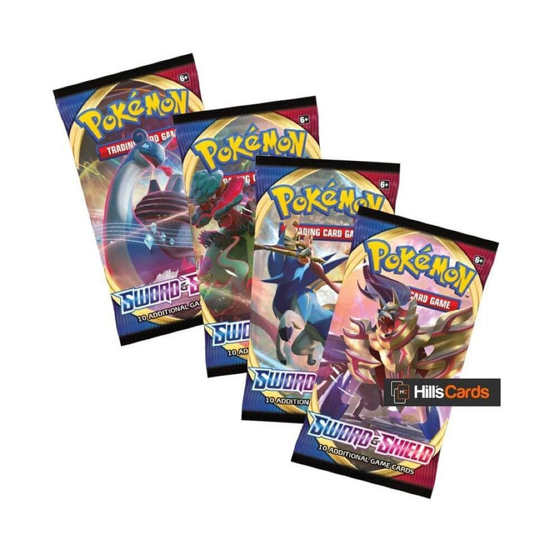 Sword & Shield Base Set | 4 Sealed Booster Packs - Recaptured LTD Sword & Shield Base Set | 4 Sealed Booster Packs - Recaptured LTD
