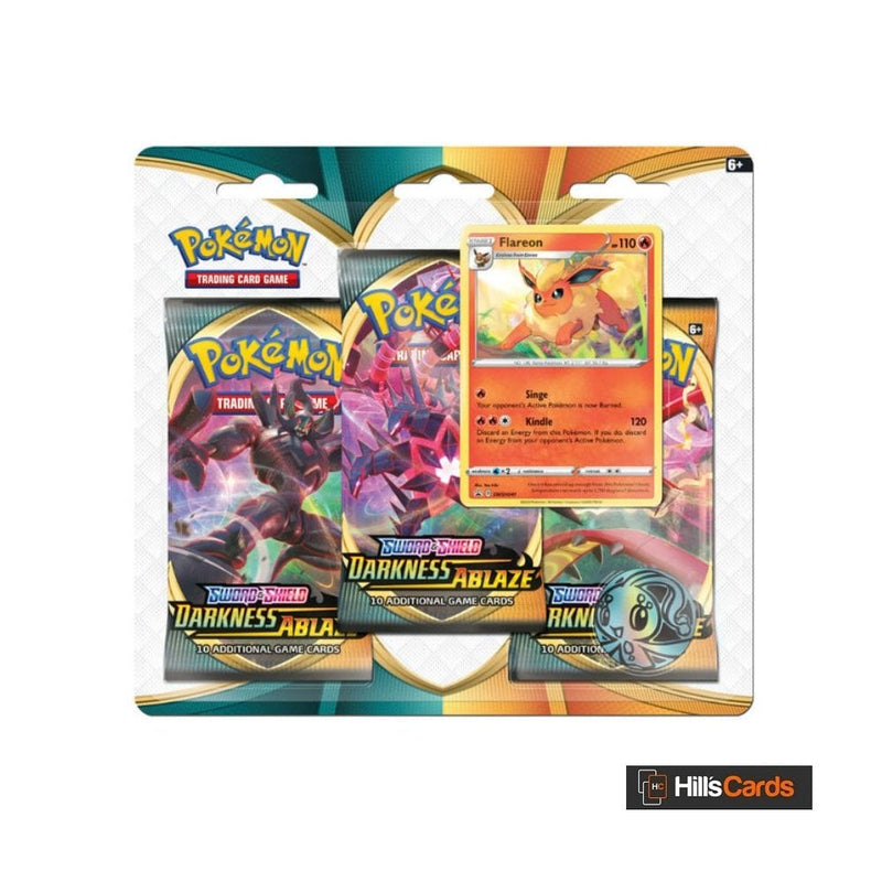 Sword & Shield Darkness Ablaze Triple Pack Blister | Flareon - Recaptured LTD Sword & Shield Darkness Ablaze Triple Pack Blister | Flareon - Recaptured LTD