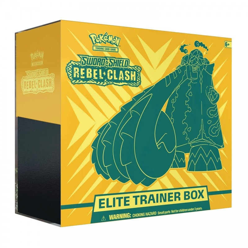 pokemon trading card game sword and shield elite trainer box Sword & Shield Rebel Clash Elite Trainer Box | Copperajah VMAX