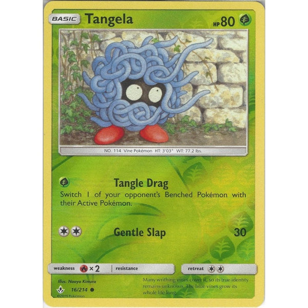 Pokemon Trading Card Game Tangela - 16/214 - Common Reverse Holo Card - SM10 Unbroken Bonds