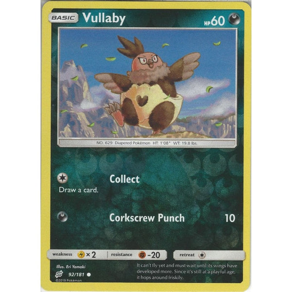 Vullaby - 92/181 - Common Reverse Holo Card - SM09 Team Up