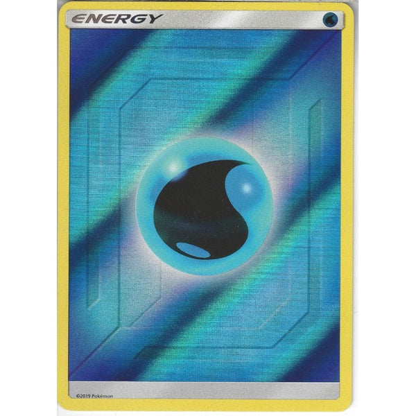 Pokemon Trading Card Game Water Energy | Reverse Holo Card | Hidden Fates