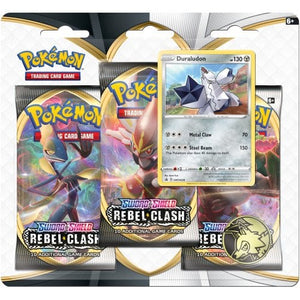 POKÉMON SWSH REBEL CLASH 3 PACK BLISTER DURALUDON
