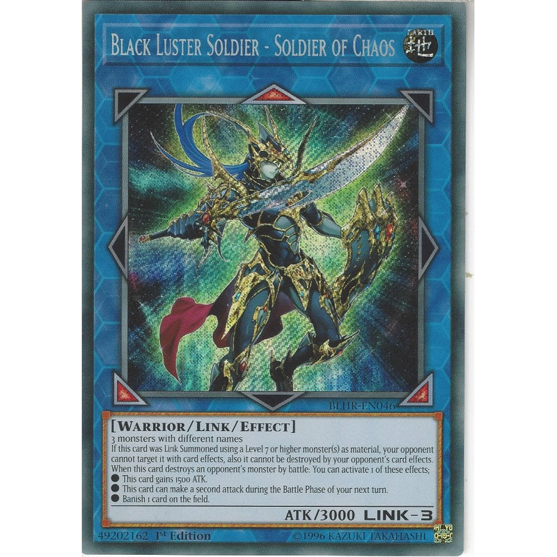 BLHR-EN046 Black Luster Soldier - Soldier of Chaos | 1st Edition | Sec - Recaptured LTD BLHR-EN046 Black Luster Soldier - Soldier of Chaos | 1st Edition | Sec - Recaptured LTD