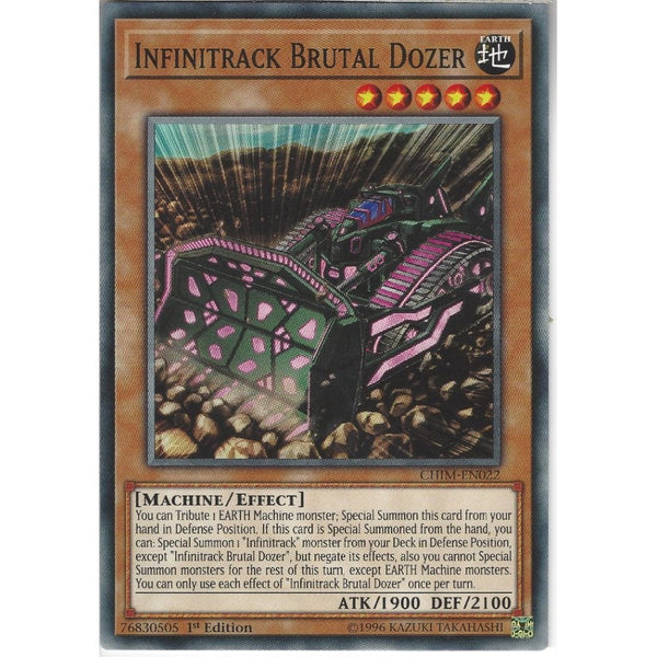 Yu-Gi-Oh! Trading Card Game CHIM-EN022 Infinitrack Brutal Dozer | 1st Edition | Common Card