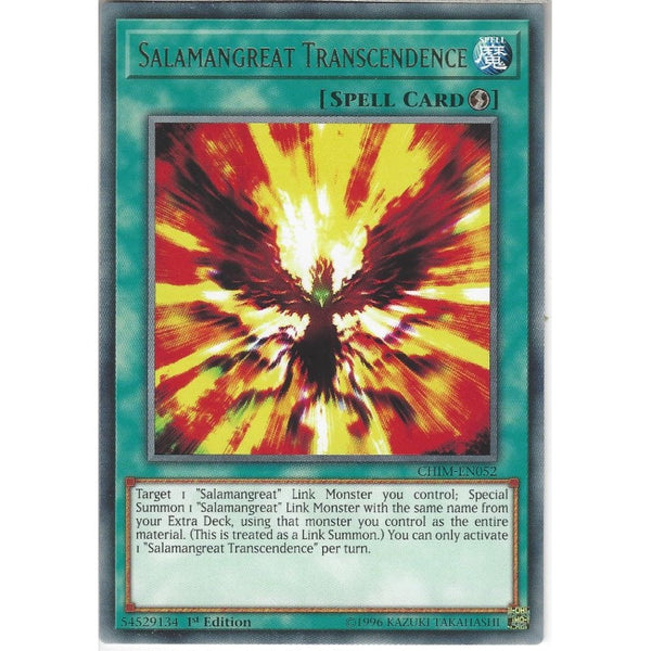 Yu-Gi-Oh! Trading Card Game CHIM-EN052 Salamangreat Transcendence | 1st Edition | Rare Card