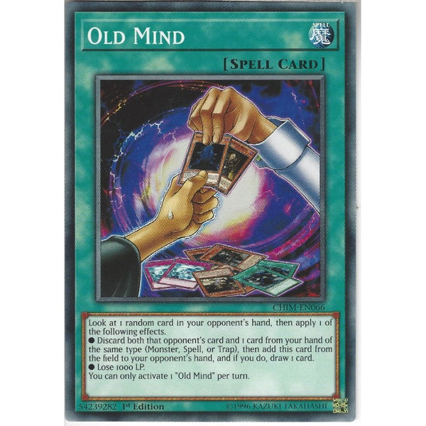 Yu-Gi-Oh! Trading Card Game CHIM-EN066 Old Mind | 1st Edition | Common Card