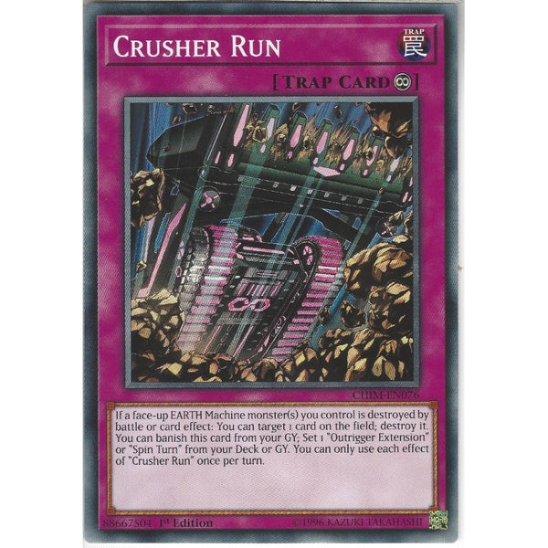 Yu-Gi-Oh! Trading Card Game CHIM-EN076 Crusher Run | 1st Edition | Common Card