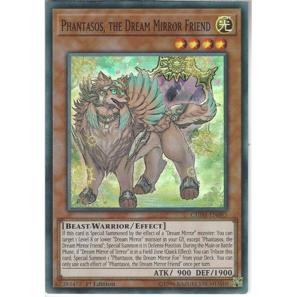 Yu-Gi-Oh! Trading Card Game CHIM-EN085 Phantasos, the Dream Mirror Friend | 1st Edition | Super Rare Card