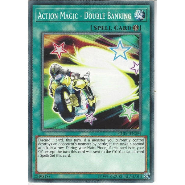 Yu-Gi-Oh! Trading Card Game CHIM-EN094 Action Magic - Double Banking | Unlimited | Common Card
