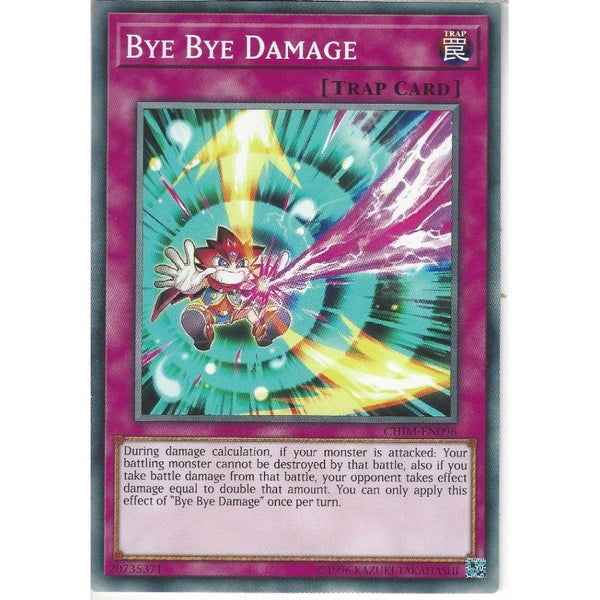 Yu-Gi-Oh! Trading Card Game CHIM-EN096 Bye Bye Damage | Unlimited | Common Card