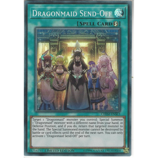 Yu-Gi-Oh! Trading Card Game CHIM-ENSE3 Dragonmaid Send-Off | Limited Edition | Super Rare Card
